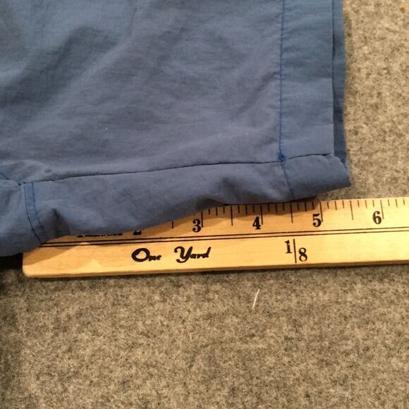 Solid Blue Swim Trunks Boys Sz L 10 Drawstring Beach Summer Neutral - Picture 9 of 9